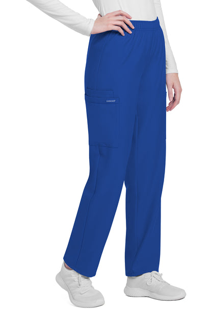 Cherokee WW Originals Ultra Mid Rise Pull-on Slim Leg Cargo Pant in Royal