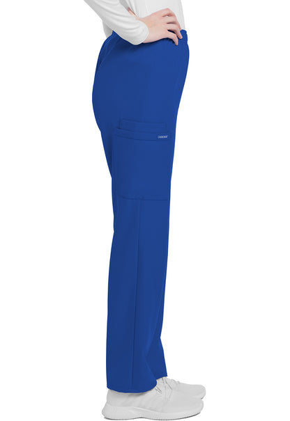 Cherokee WW Originals Ultra Mid Rise Pull-on Slim Leg Cargo Pant in Royal