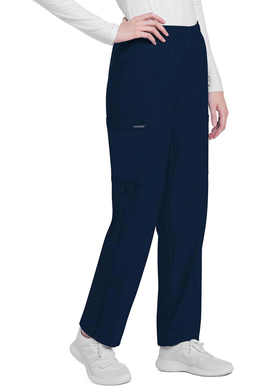 Cherokee Workwear Originals Ultra Mid Rise Pull-On Slim Leg Cargo Pant CK281A