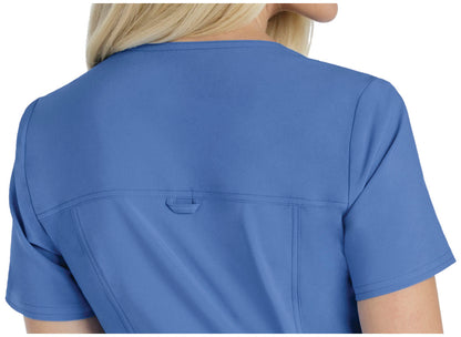 Cherokee iFlex V-Neck Top in Ciel