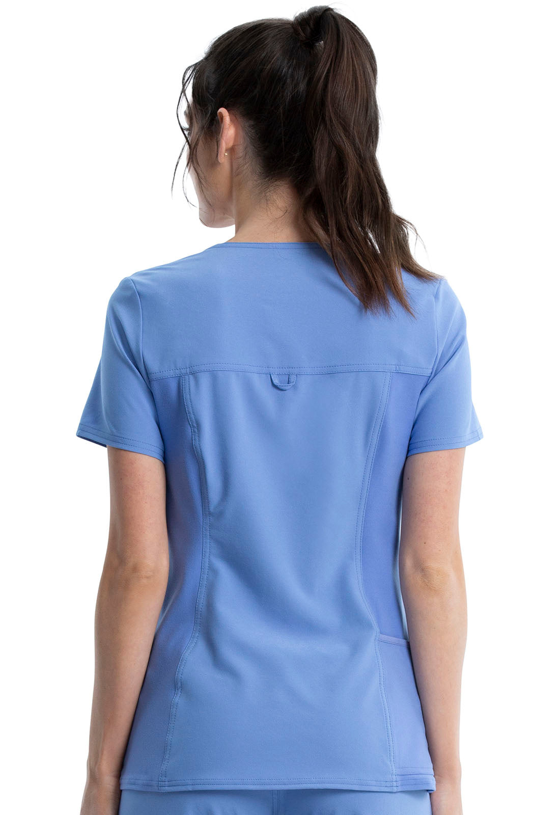 Cherokee iFlex V-Neck Top in Ciel