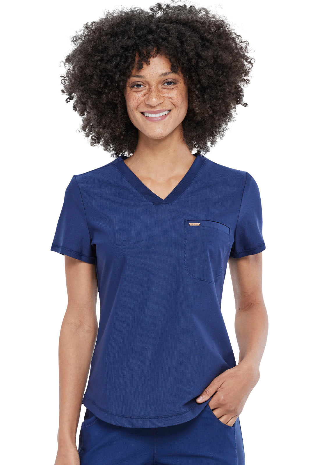 Cherokee Form Tuckable V-Neck Top-CK819