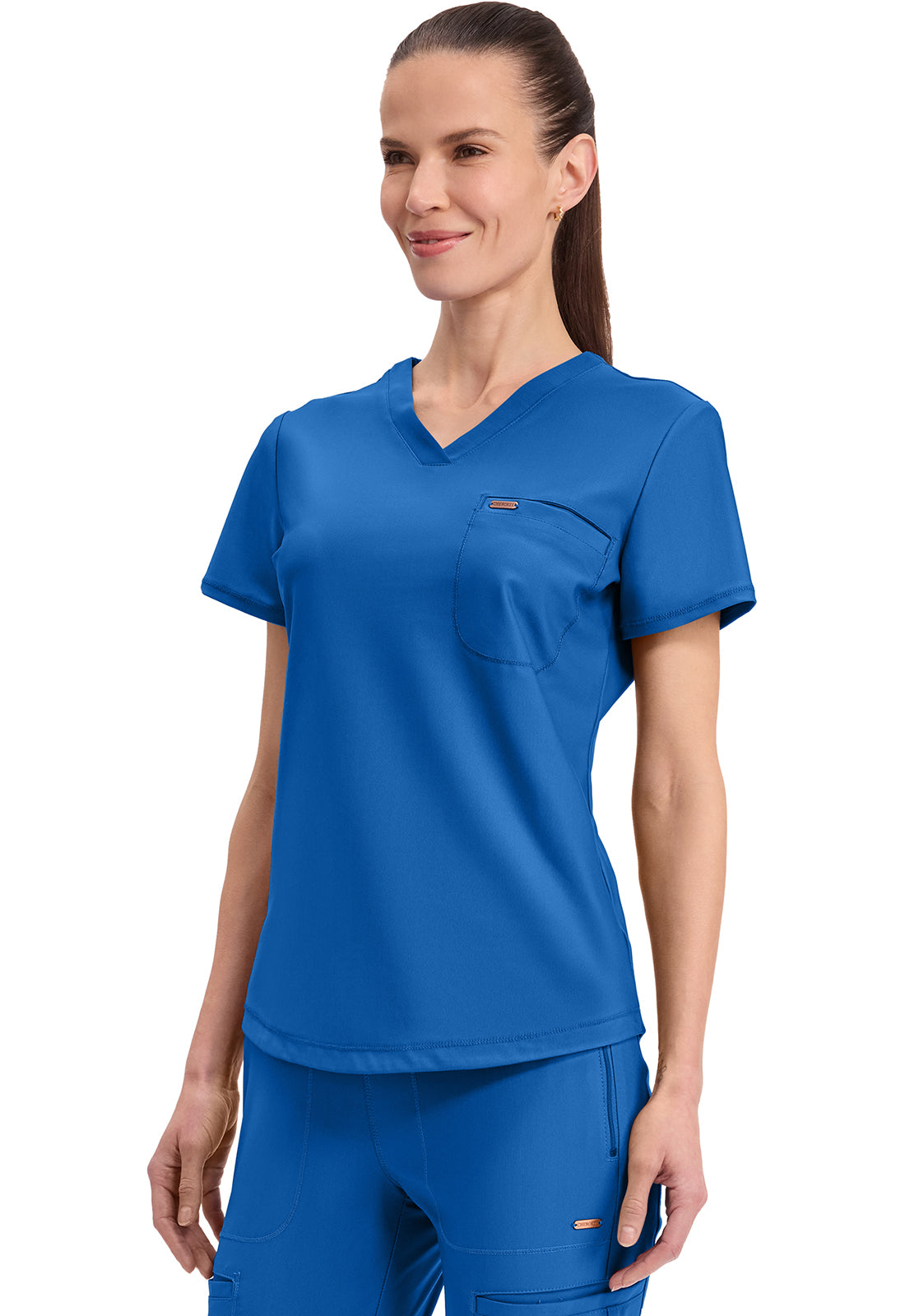 Cherokee Form Tuckable V-Neck Top-CK819