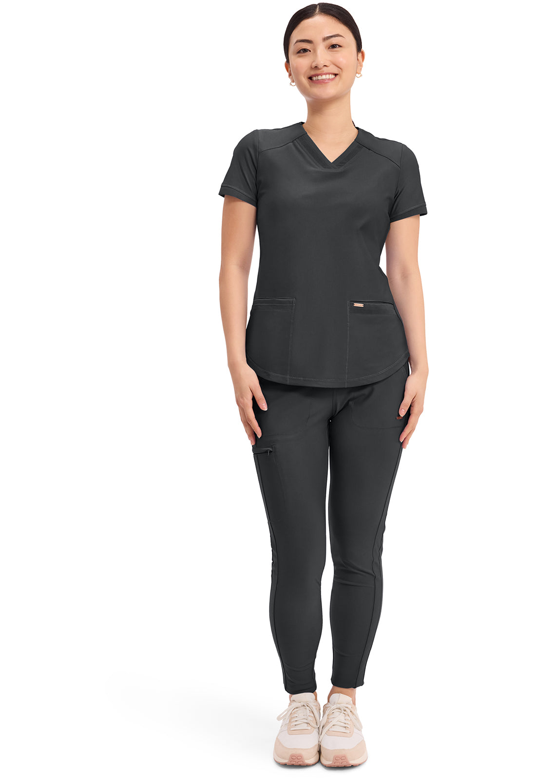Cherokee Form Mid Rise Tapered Leg Drawstring Pant