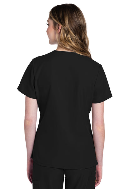 Cherokee WW Originals UltraV-Neck Top in Black