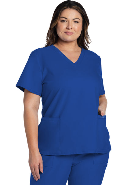 Cherokee WW Originals Ultra V-Neck Top in Royal