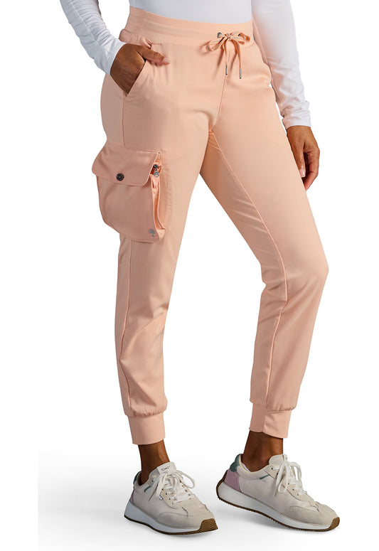 Vanessa Mid Rise Jogger in Peach Cloud HH X DR KWANE