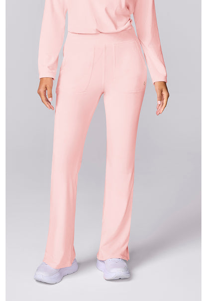 Med Couture MC Lifestyle Women's Velour Flare Leg Pant – Peppermint Pink