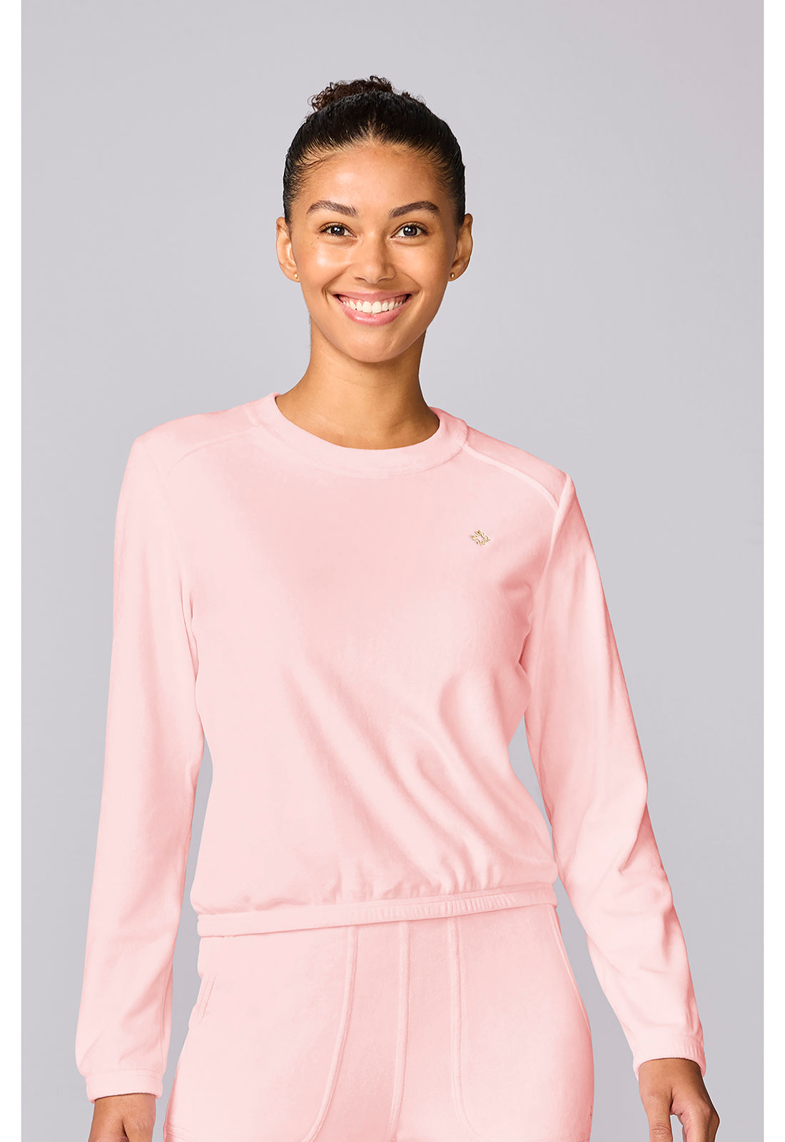 Med Couture MC Lifestyle Women's Velour Pullover – Peppermint Pink