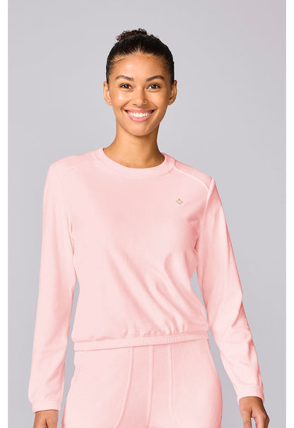 Med Couture MC Lifestyle Women's Velour Pullover – Peppermint Pink