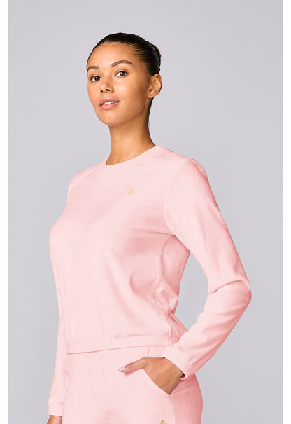 Med Couture MC Lifestyle Women's Velour Pullover – Peppermint Pink