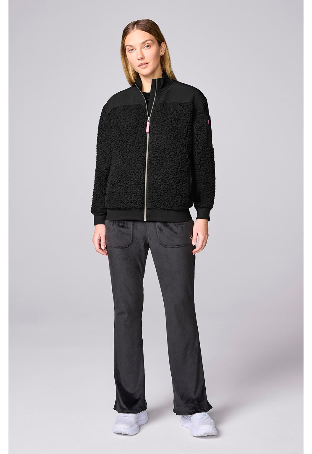 Med Couture MC Lifestyle Sherpa Jacket Black view 4