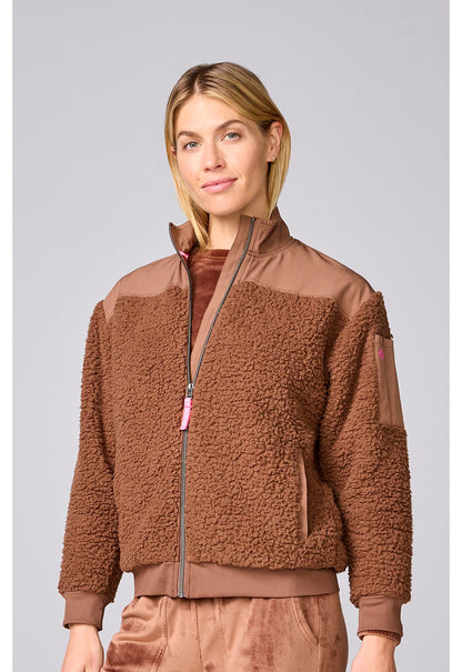 Med Couture MC Lifestyle Sherpa Jacket Hot Cocoa view 2