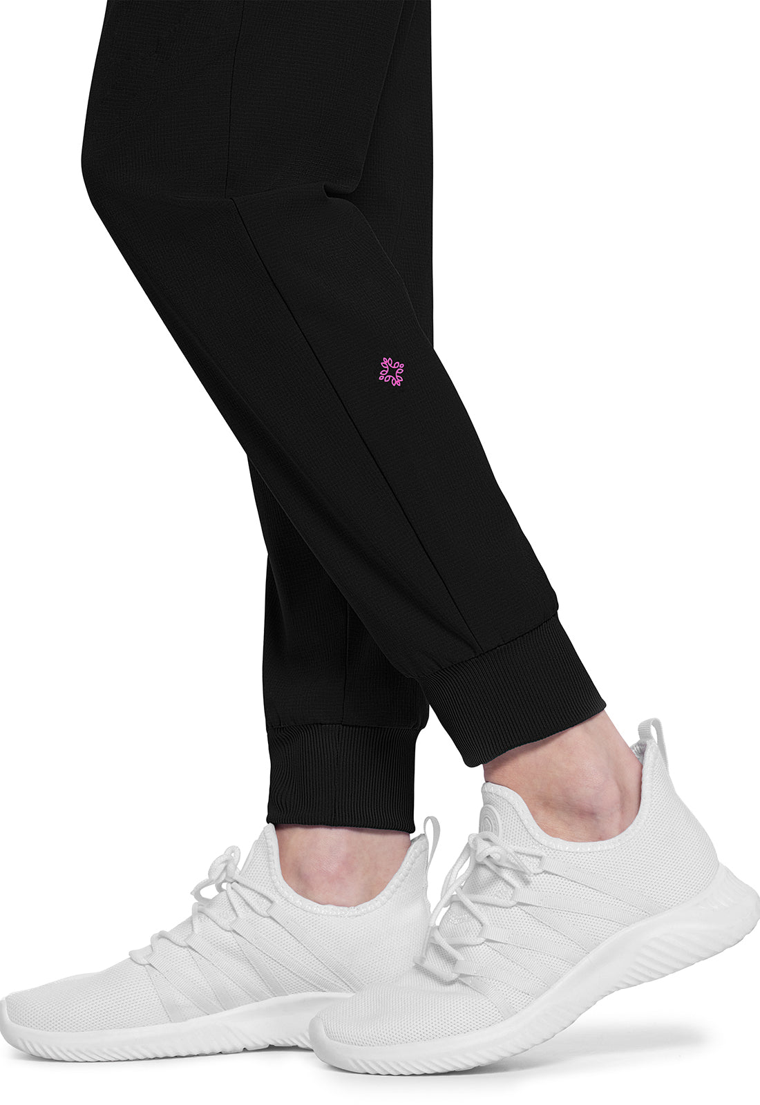 Med Couture AMP Mid Rise Jogger Pants in Black