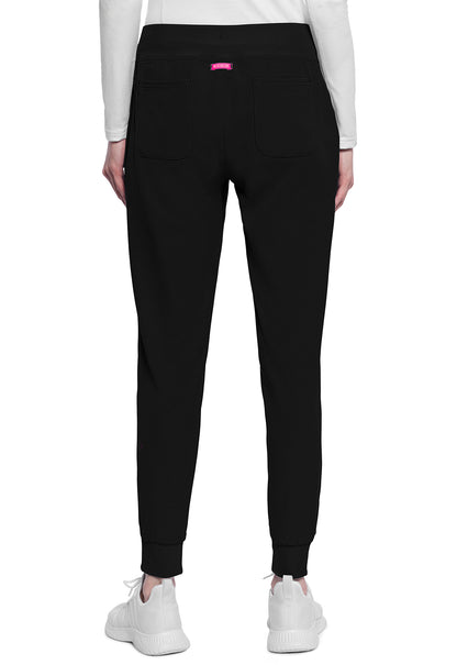 Med Couture AMP Mid Rise Jogger Pants in Black