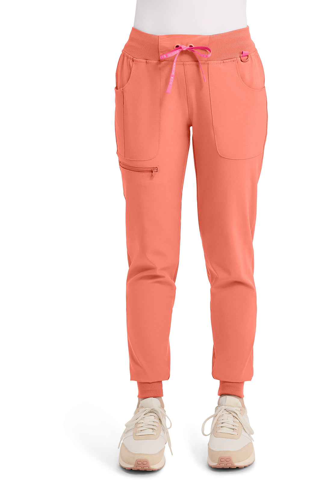 Pantalones deportivos de tiro medio AMP de Med Couture en negro