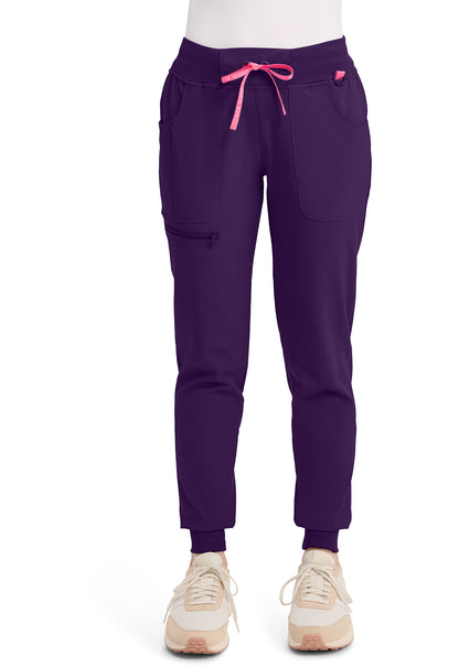 Pantalones deportivos de tiro medio AMP de Med Couture en negro