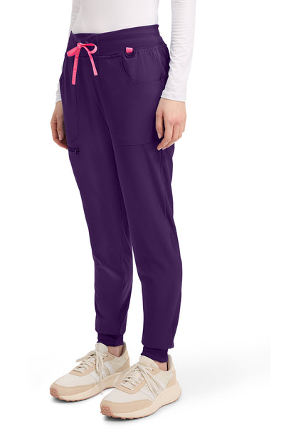Pantalones deportivos de tiro medio AMP de Med Couture en negro