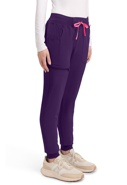 Pantalones deportivos de tiro medio AMP de Med Couture en negro