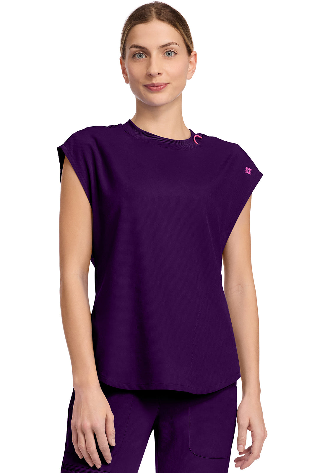 Med Couture AMP Round Neck Tuckable Scrub Top – MC703