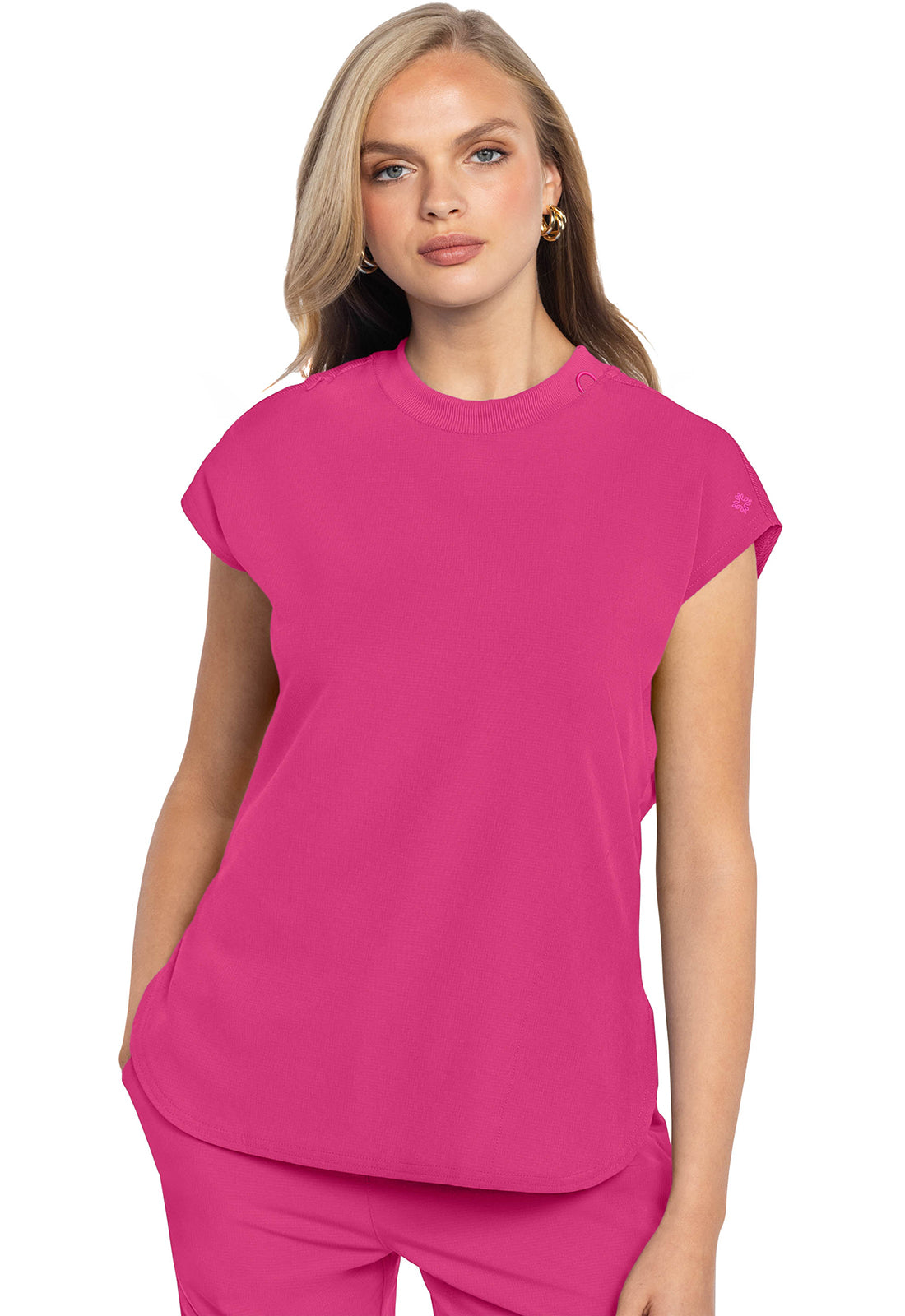 Med Couture AMP Round Neck Tuckable Scrub Top – MC703
