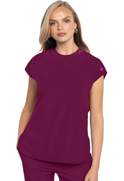 Med Couture AMP Round Neck Tuckable Scrub Top – MC703