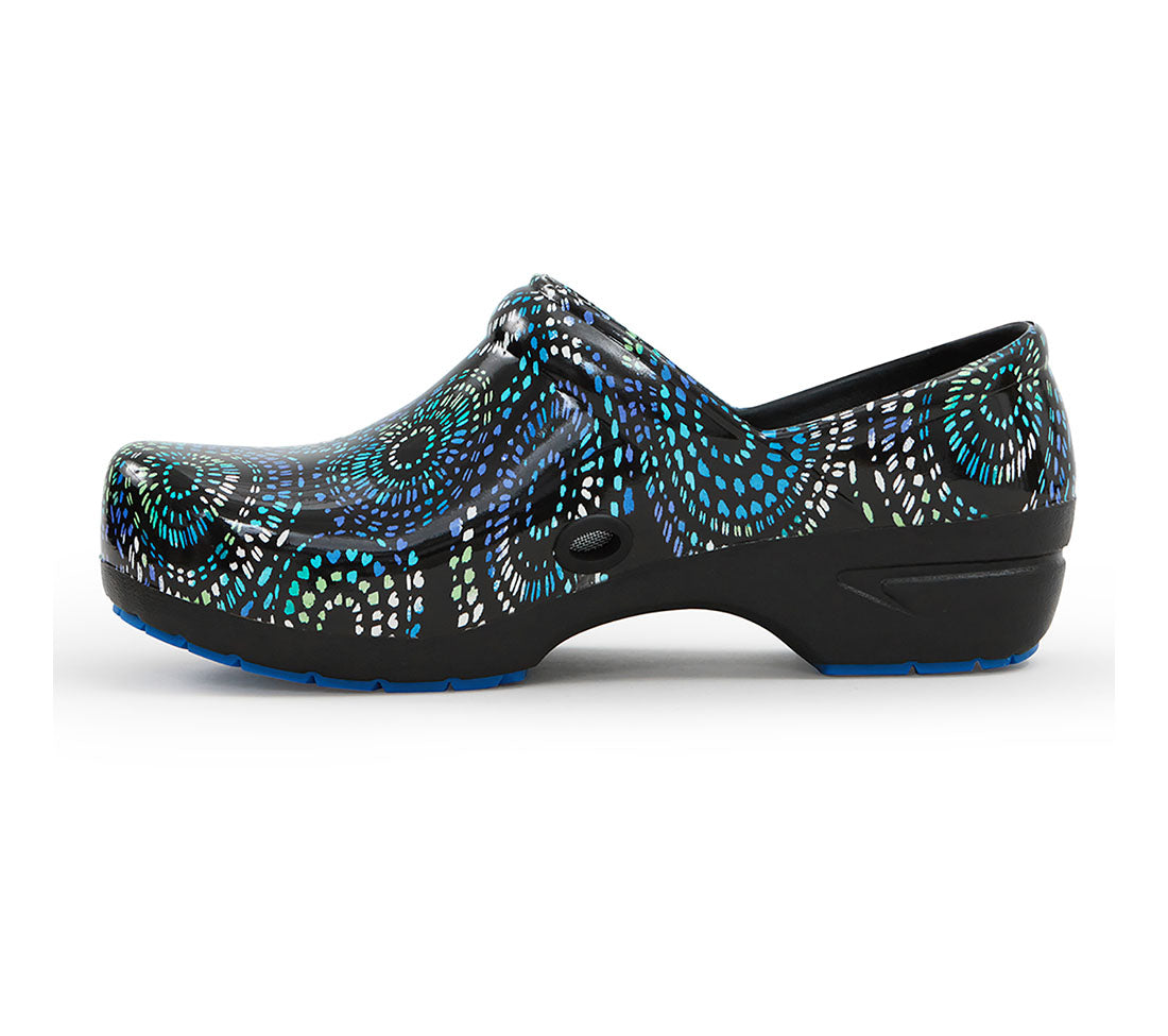 Anywear Footwear SR Angel in Prismatic Spirals Blue