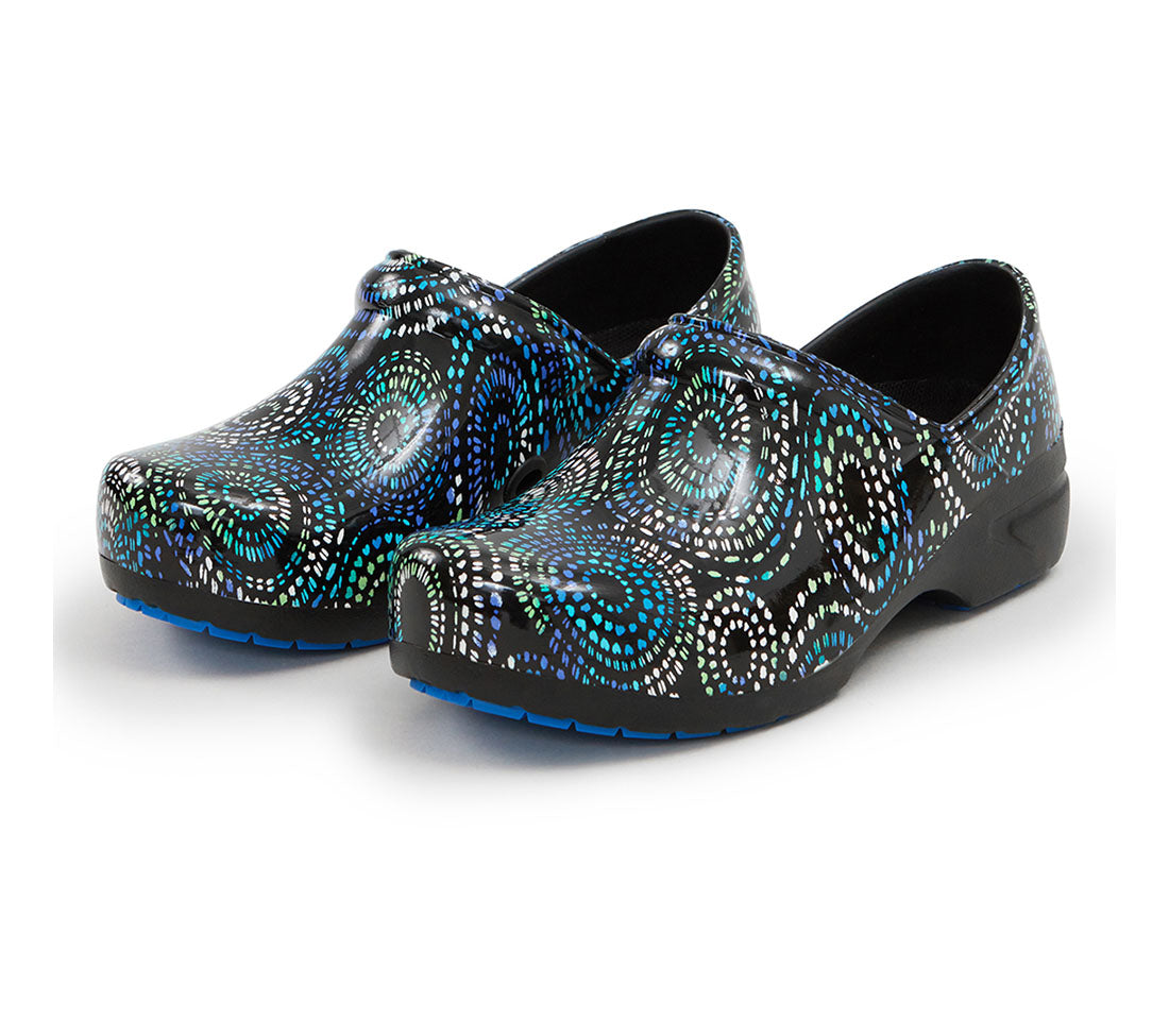 Anywear Footwear SR Angel in Prismatic Spirals Blue