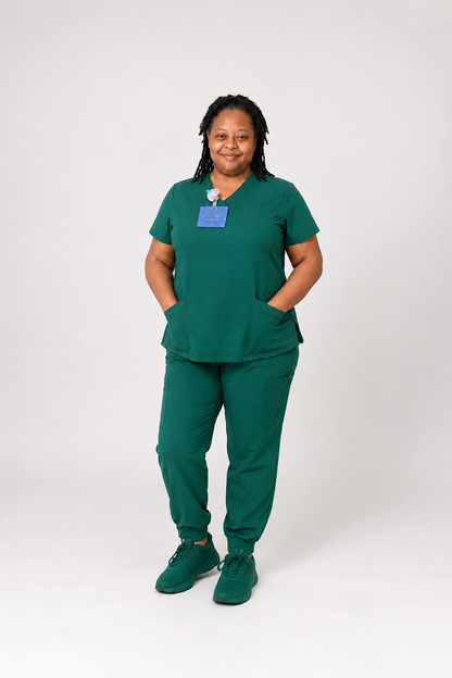 HH Works Monica Top + Rhea Jogger Set – Hunter Green