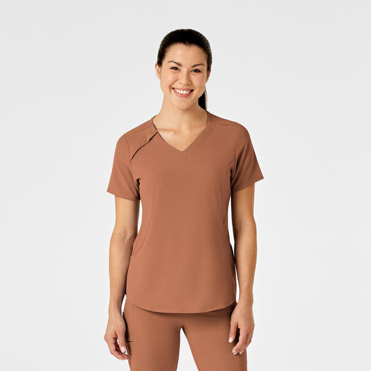 Wink Renew Women's Zip Accent Scrub Top