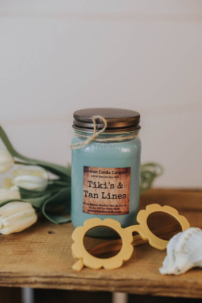 Tiki's & Tan Lines Candle - Hand Crafted in Missouri