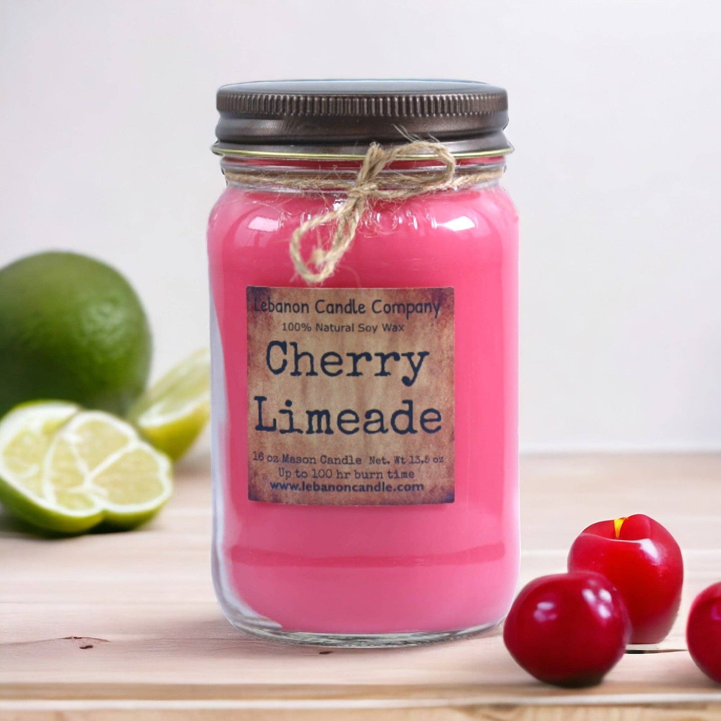 Cherry Limeade Soy Candle - Handcrafted in Missouri