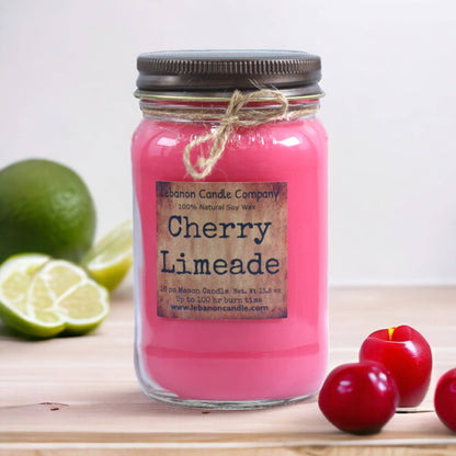 Cherry Limeade Soy Candle - Handcrafted in Missouri