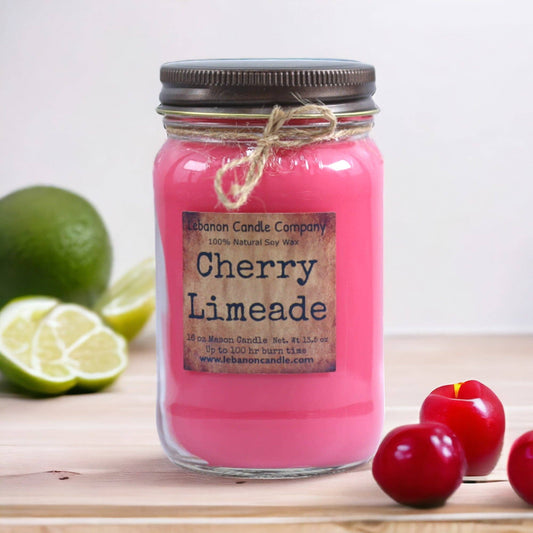 Cherry Limeade Soy Candle - Handcrafted in Missouri