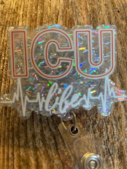 Badge Reel "ICU Life"