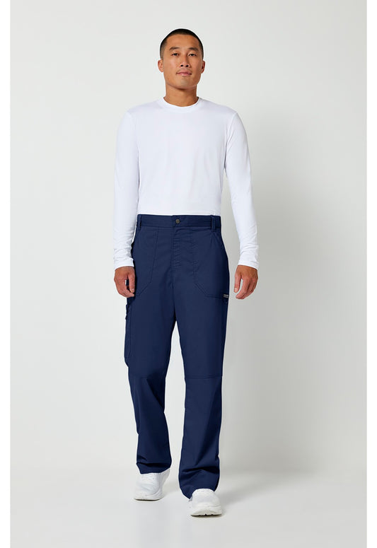 Cherokee WW140 Navy men's scrub pant full view