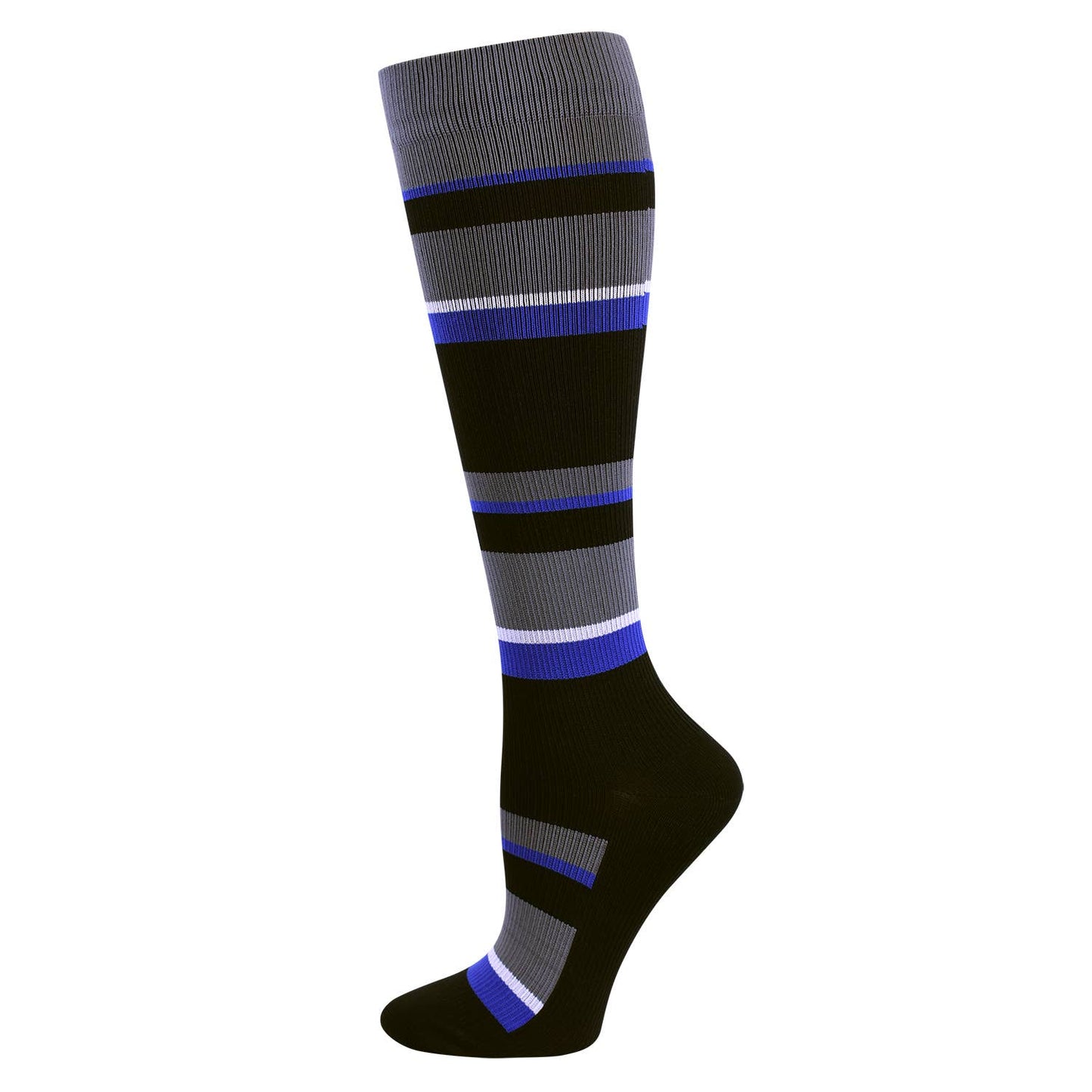 Men's Premium Compression Block Striped  Socks