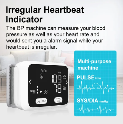 Baymed Automatic Wrist Blood Pressure Monitor Home Use/Gift