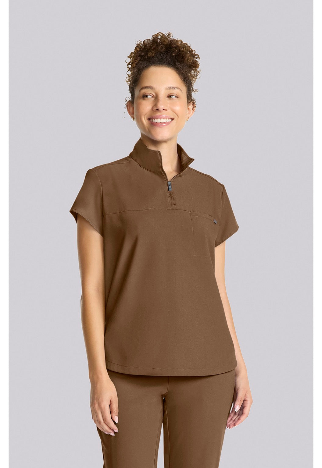 Healing Hands QUEST Bella French Brown top side angle view