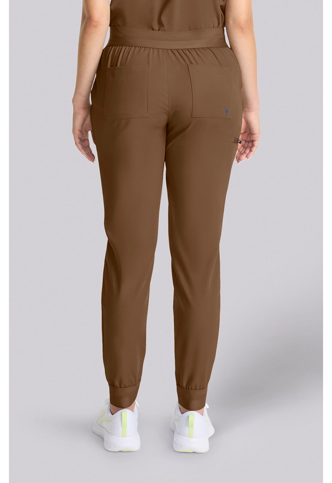 Healing Hands QUEST Bekah French Brown joggers back view