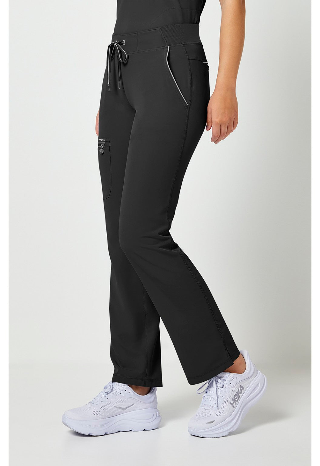 Healing Hands 360 Nisha Black scrub pants side view