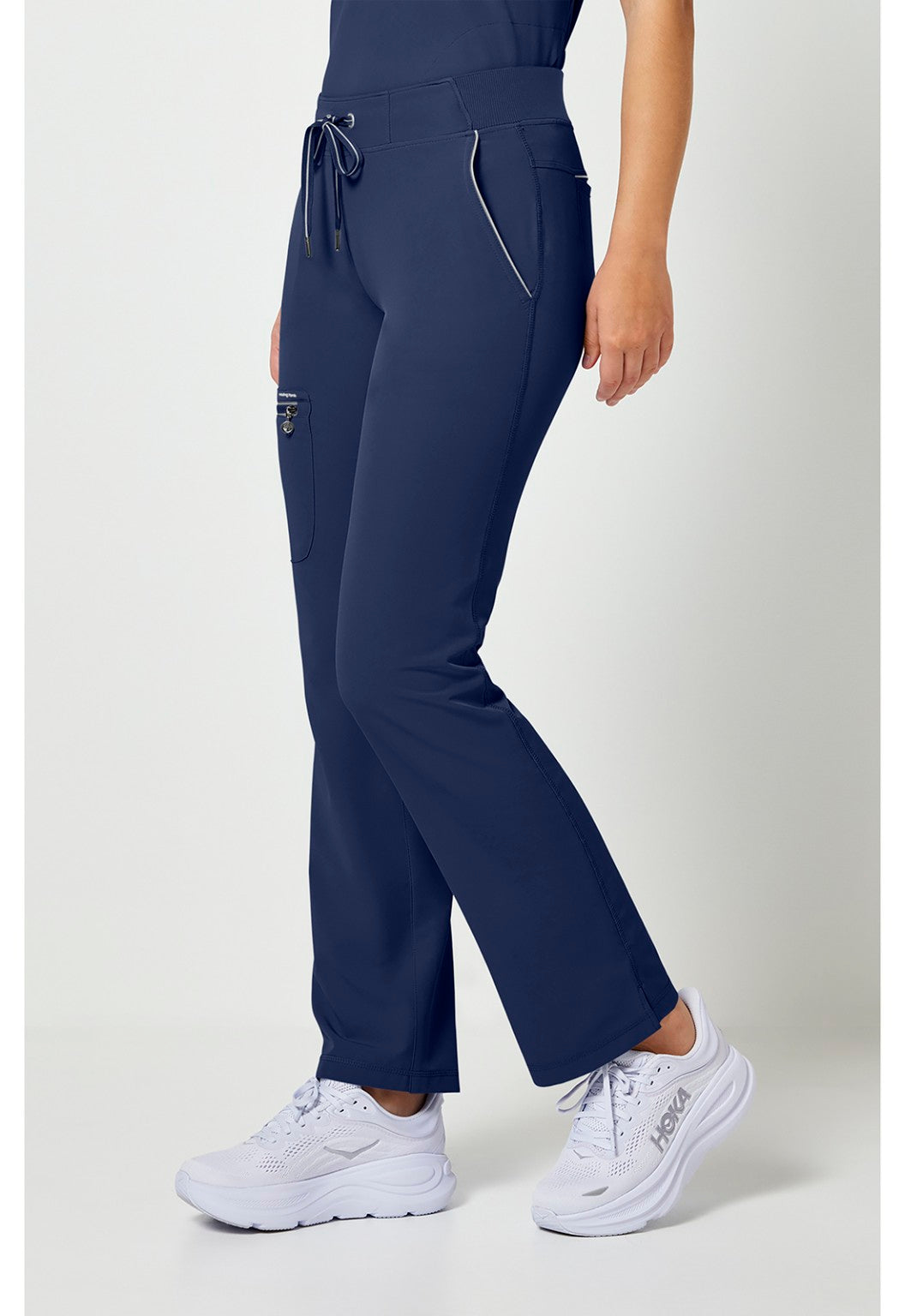 Healing Hands 360 Nisha Navy scrub pants side view