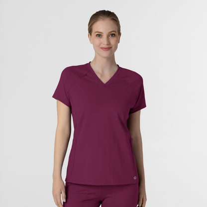 Wink Renew Women's Flex-N-Reach V-Neck Raglan Scrub Top