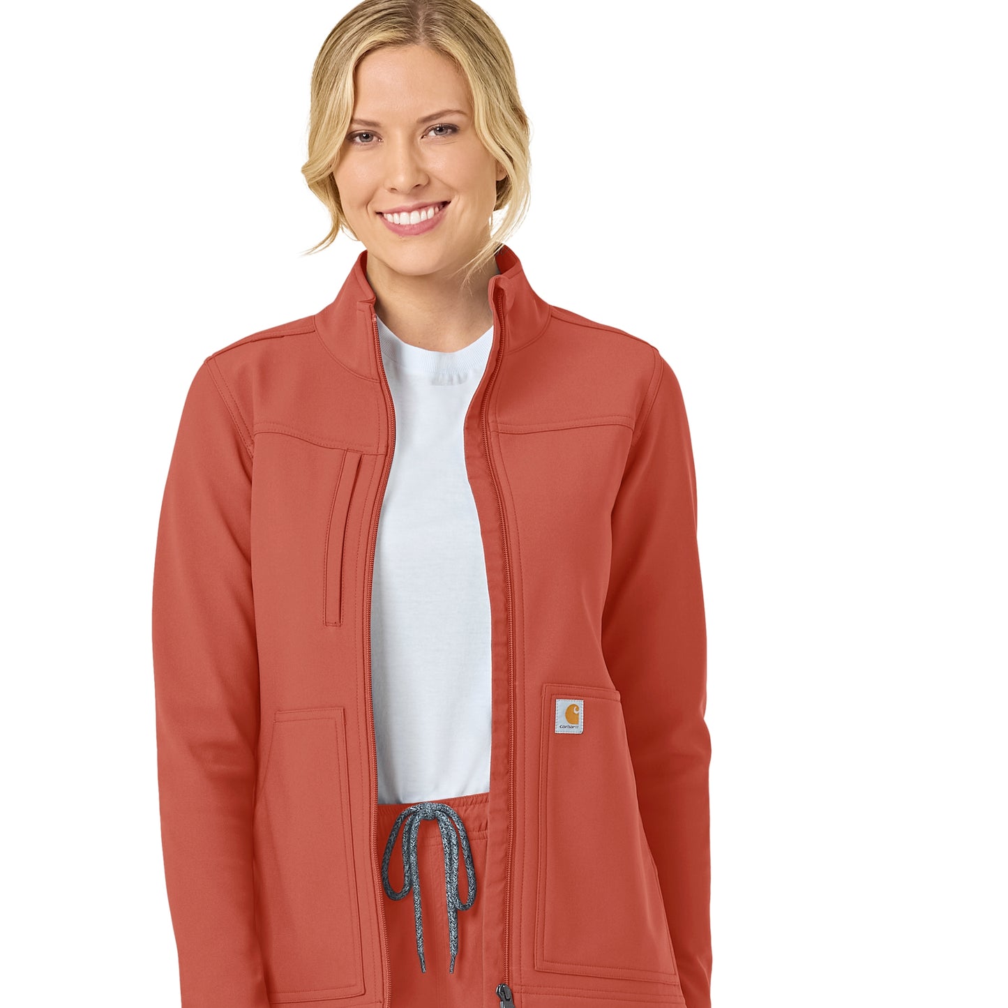 Carhartt Rugged Flex Women's Bonded Fleece Jacket, Dusty Cedar, L