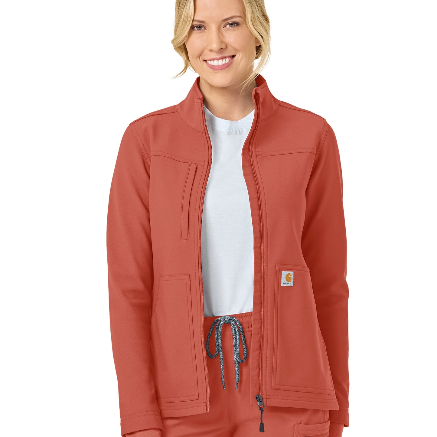 Carhartt Rugged Flex Women's Bonded Fleece Jacket, Dusty Cedar, XL
