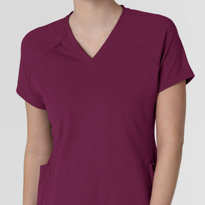Wink Renew Women's Flex-N-Reach V-Neck Raglan Scrub Top