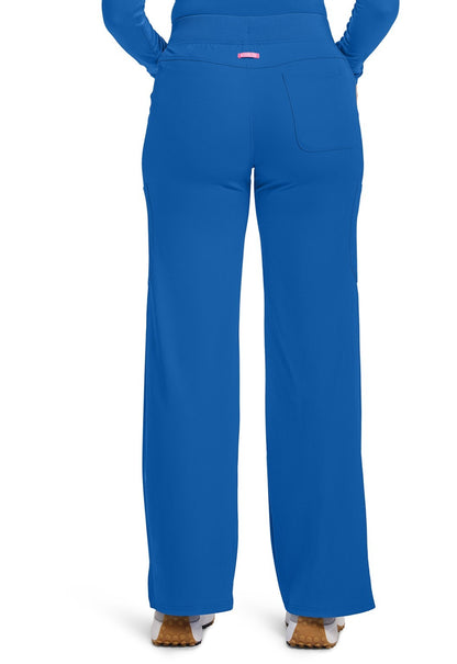Med Couture Amp Women's 5-Pocket Stretch High-Rise Wide Leg Cargo Scrub Pant