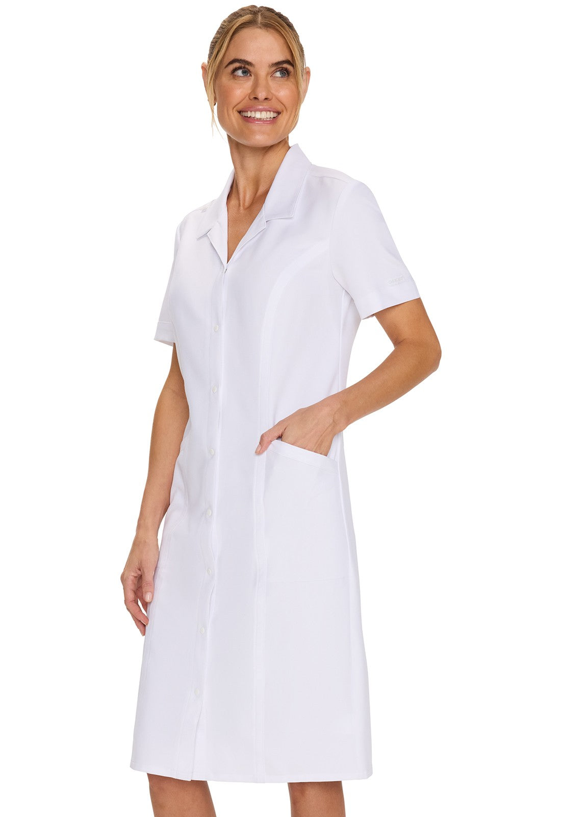 Women's 2-Pocket Button Front Dress by Cherokee
