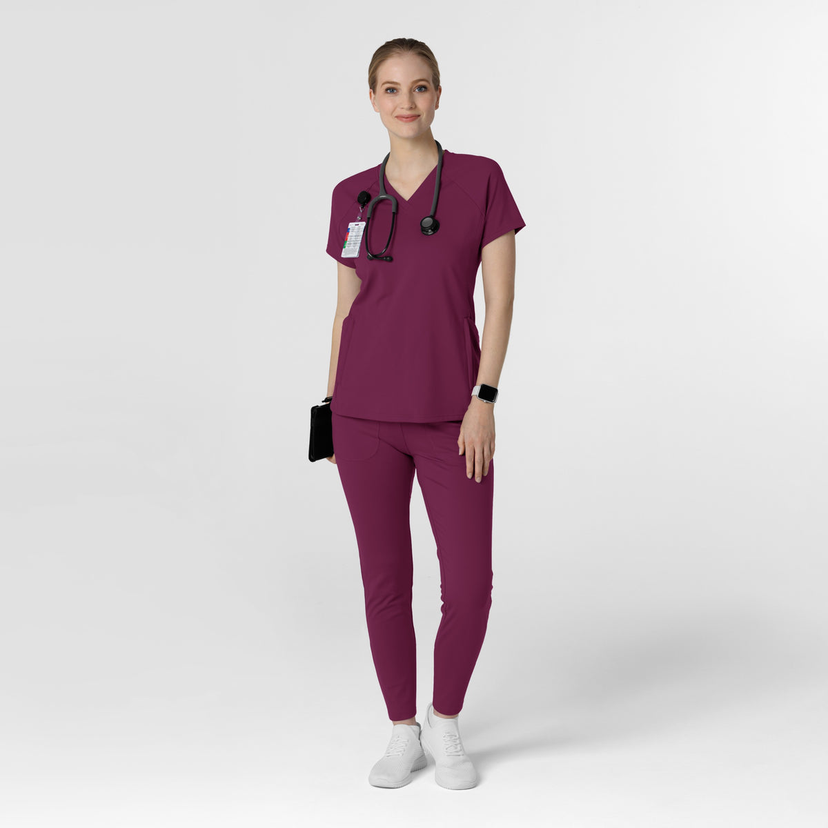 Wink Renew Women's Flex-N-Reach V-Neck Raglan Scrub Top