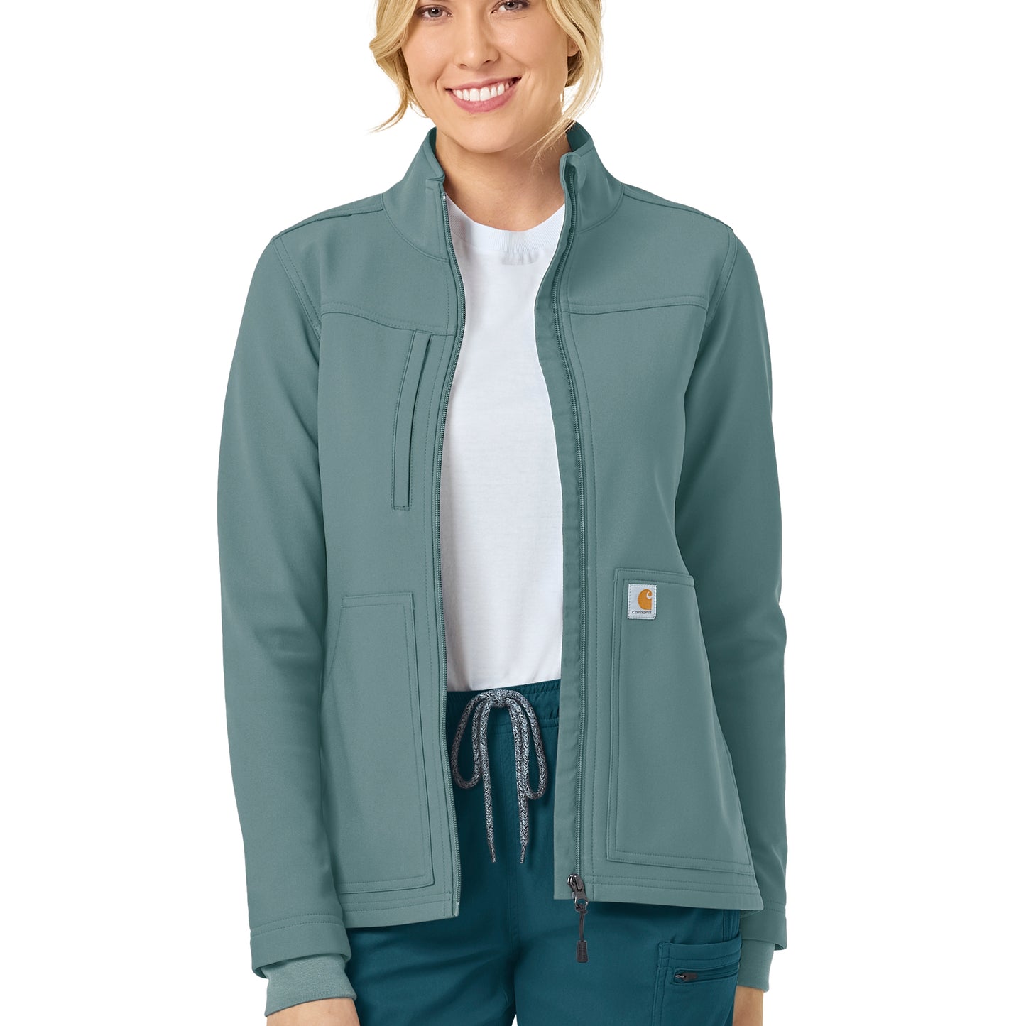 Carhartt Rugged Flex Women's Bonded Fleece Jacket, Summer Blue, S
